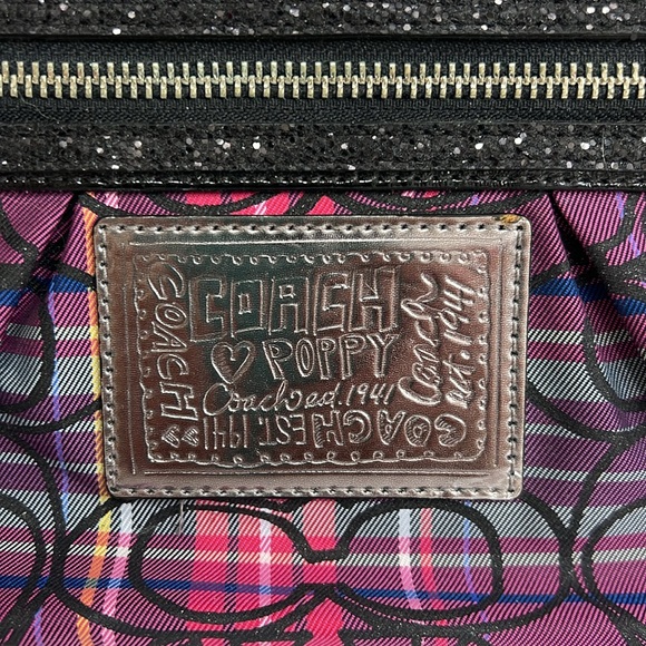NWT COACH POPPY TARTAN WRISTLET/SMALL PURSE CLUTCH - Picture 2 of 9